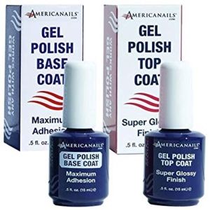 No-Cleanse Gel Polish Top Coat + Gel Base Coat Duo